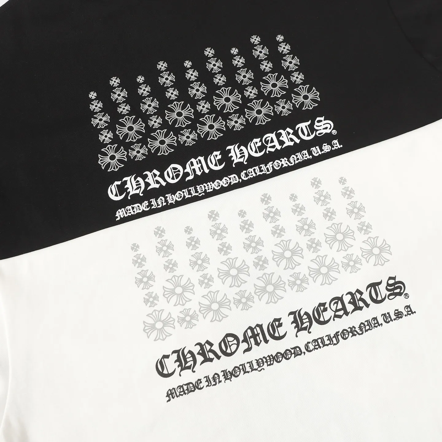 🅿️170 CHROME HEARTS/Chrome Heart CH starry cross printed short-sleeved T-shirt The fabric is made of 280g heavy combed cotton, customized with 32 count 1*1 threads. The ready-made garments are washed twice. The fabric is comfortable and skin-friendly without any strange feeling. Custom-dyed fabrics with high textile density, good drape and not easy to deform. The thick texture and compact spinning process will not affect the breathability of the fabric. The color saturation is very high. Imported digital direct-injection printing technology. A versatile and good-looking short sleeve. The loose fit covers the flesh and looks slim. Color: black, white Size: XS-L